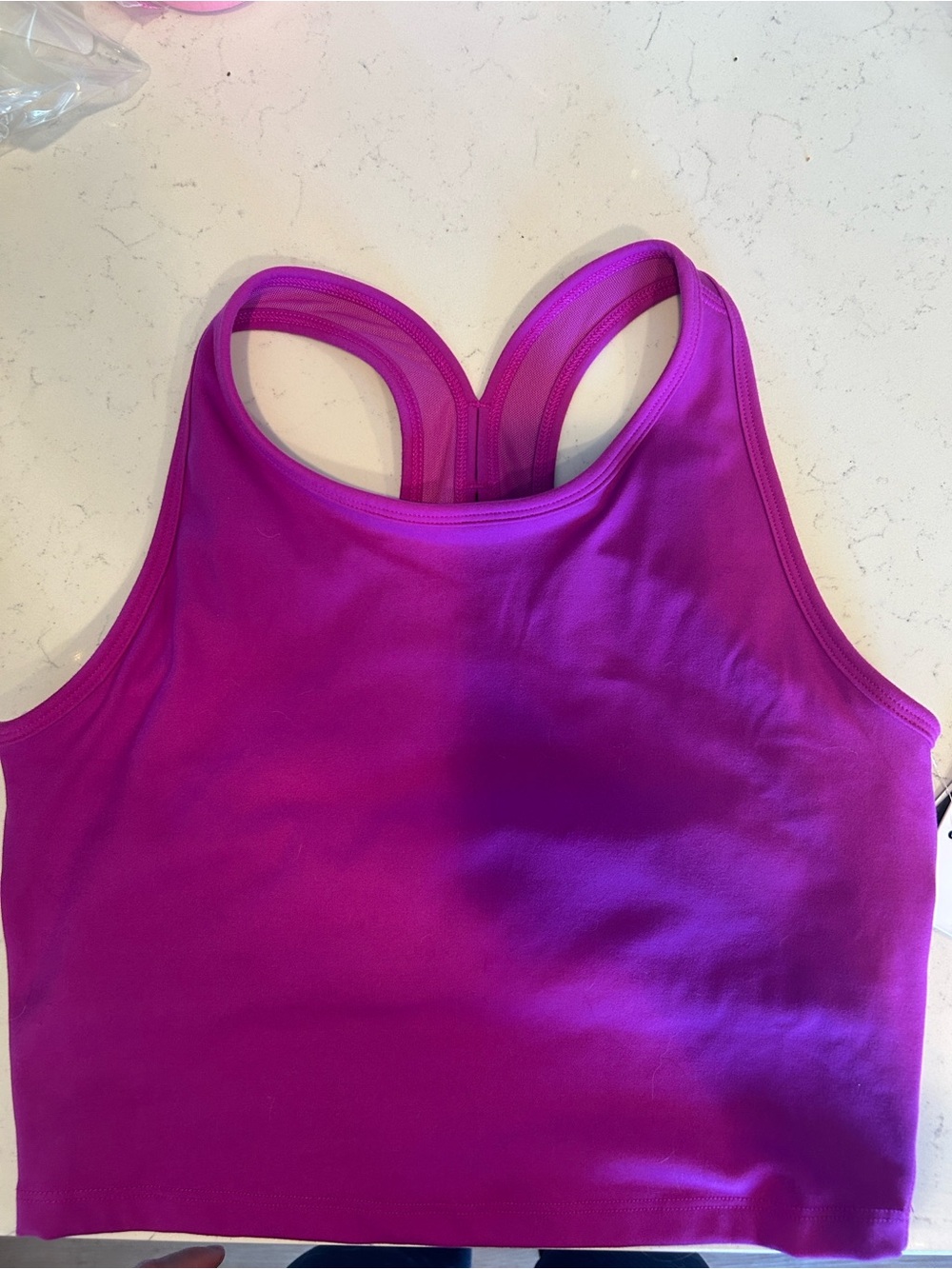 NWT POWERBEYOND™ Strive Cropped Tank - Violet Berry / L